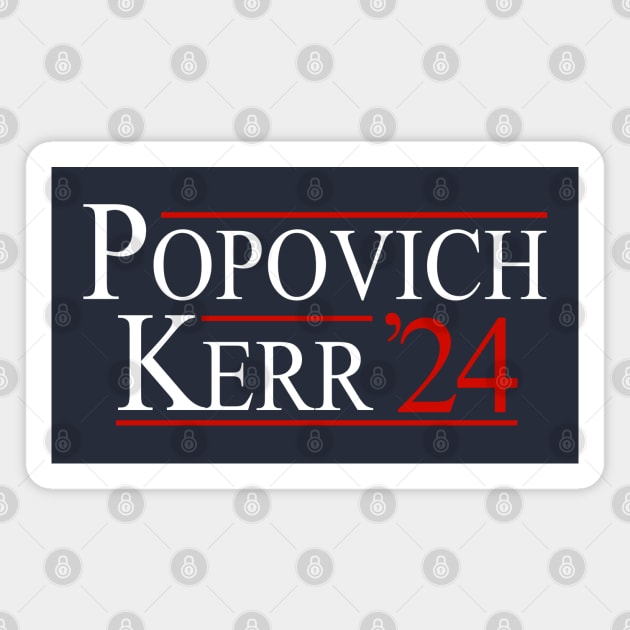 Popovich & Kerr 2024 Magnet by BodinStreet